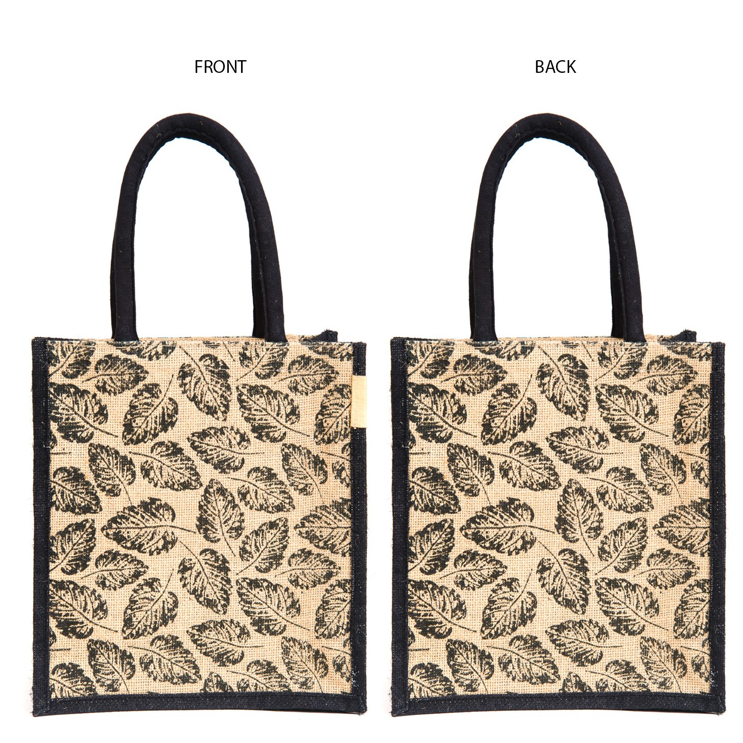 h&b jute unisex multicolour tote bag