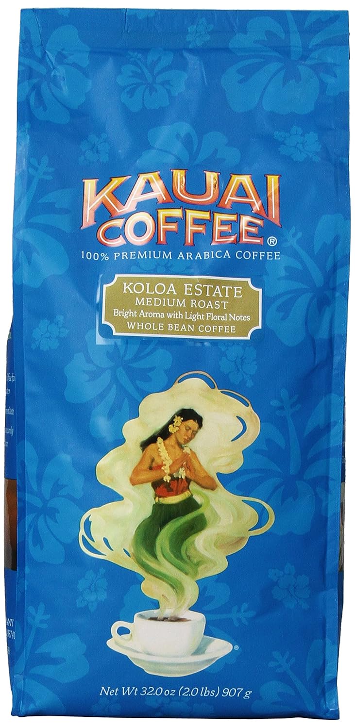 Kauai Coffee Koloa Estate Whole Bean Medium Roast, 32 Ounce The products in amz with coupon save