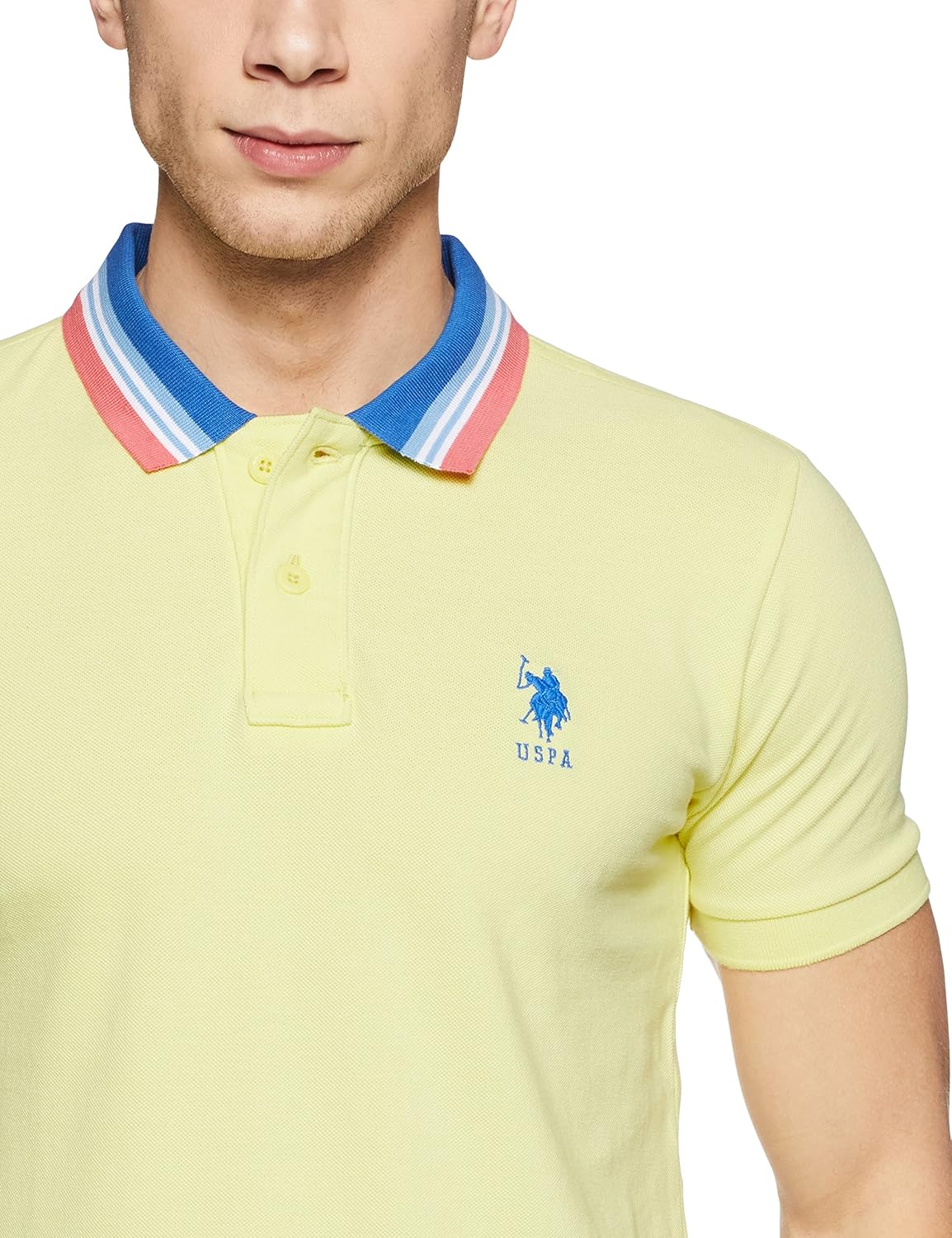 us polo association men's solid regular fit polo