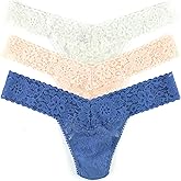 hanky panky - Daily Lace Low Rise Thongs for Women | 3 pack | Comfortable Seamless Underwear Lingerie | One Size (2-12)