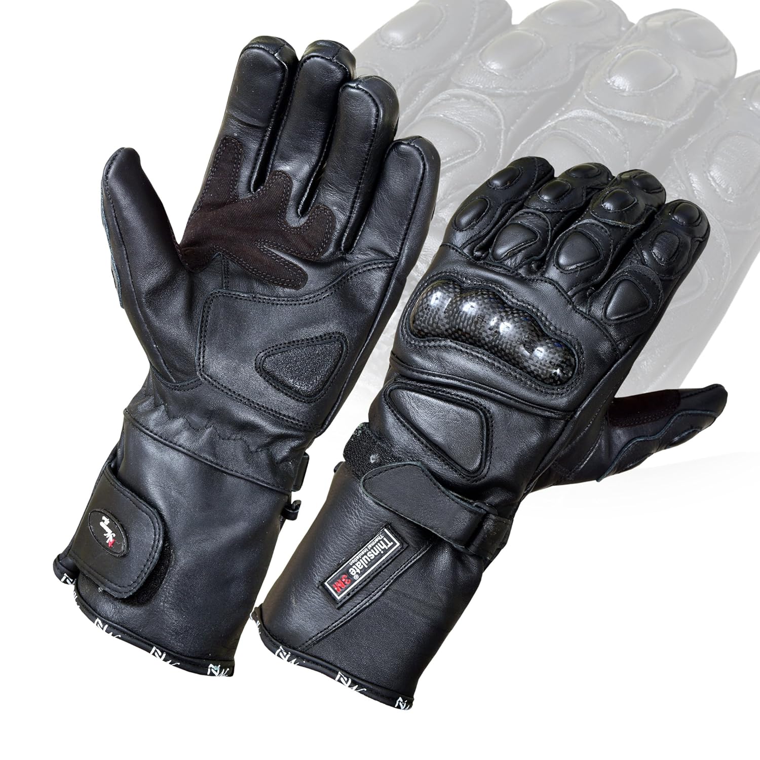 Thermal Waterproof Motorbike Motorcycle Gloves Carbon Knuckle