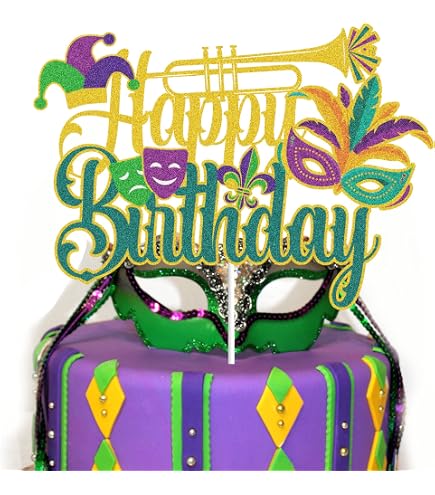 SWYOUN Burlap Happy Birthday Banner - Mardi Gras Party Bunting Garland, Natural Burlap, Pre-Assembled - View #7