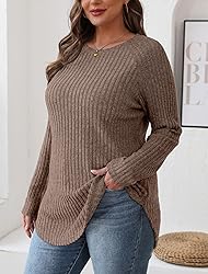 Saloogoe Sweaters for Women Long Sleeve Tunic