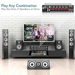 Pyle 12-Channel Wireless Bluetooth Power Amplifier