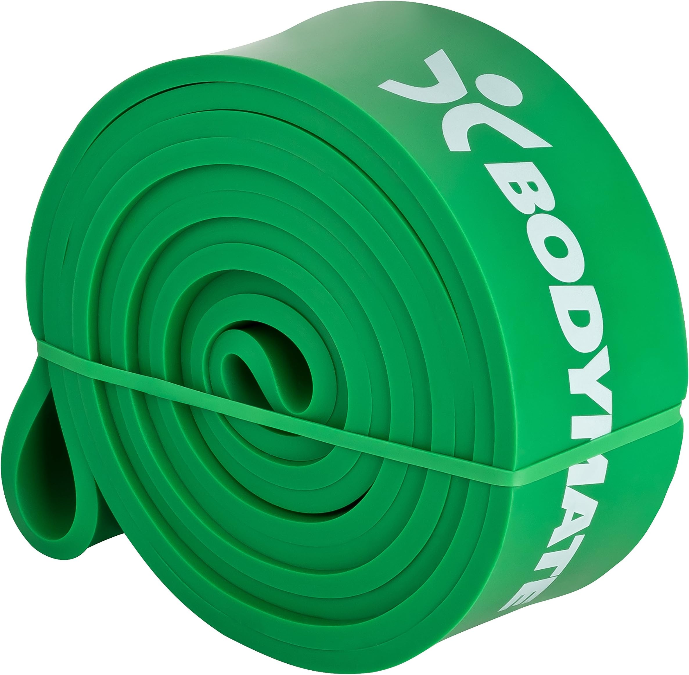 BODYMATE Premium Fitness Bands. 208cm circumference. Three different levels of resistance (light, medium and strong)