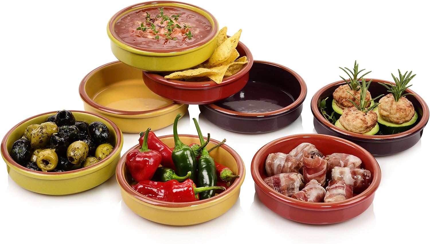 Set of 12 Traditional Tapas Olive Bowls Dishes Cazuelas Spanish Serving Dishes Home & Garden