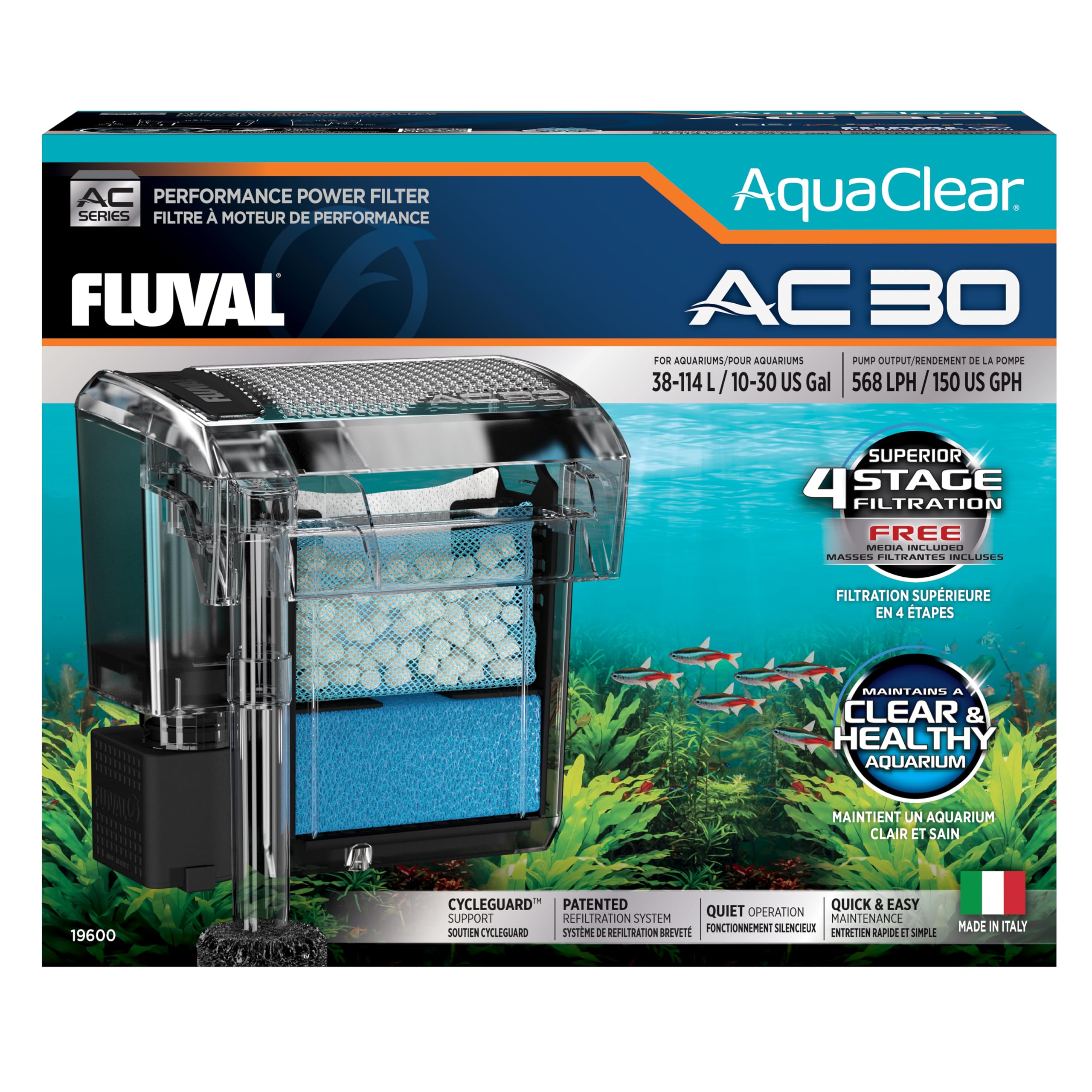 Photo 1 of ITEM IS MISSING PARTS, UNSURE WHAT PARTS ARE MISSING -----------------------------AC30 Power Filter, 10-30 US Gal / 38-114 L - Fluval USA (fluvalaquatics.com)