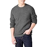Amazon Essentials Men's Long-Sleeve Soft Touch Waffle Stitch Crewneck Sweater