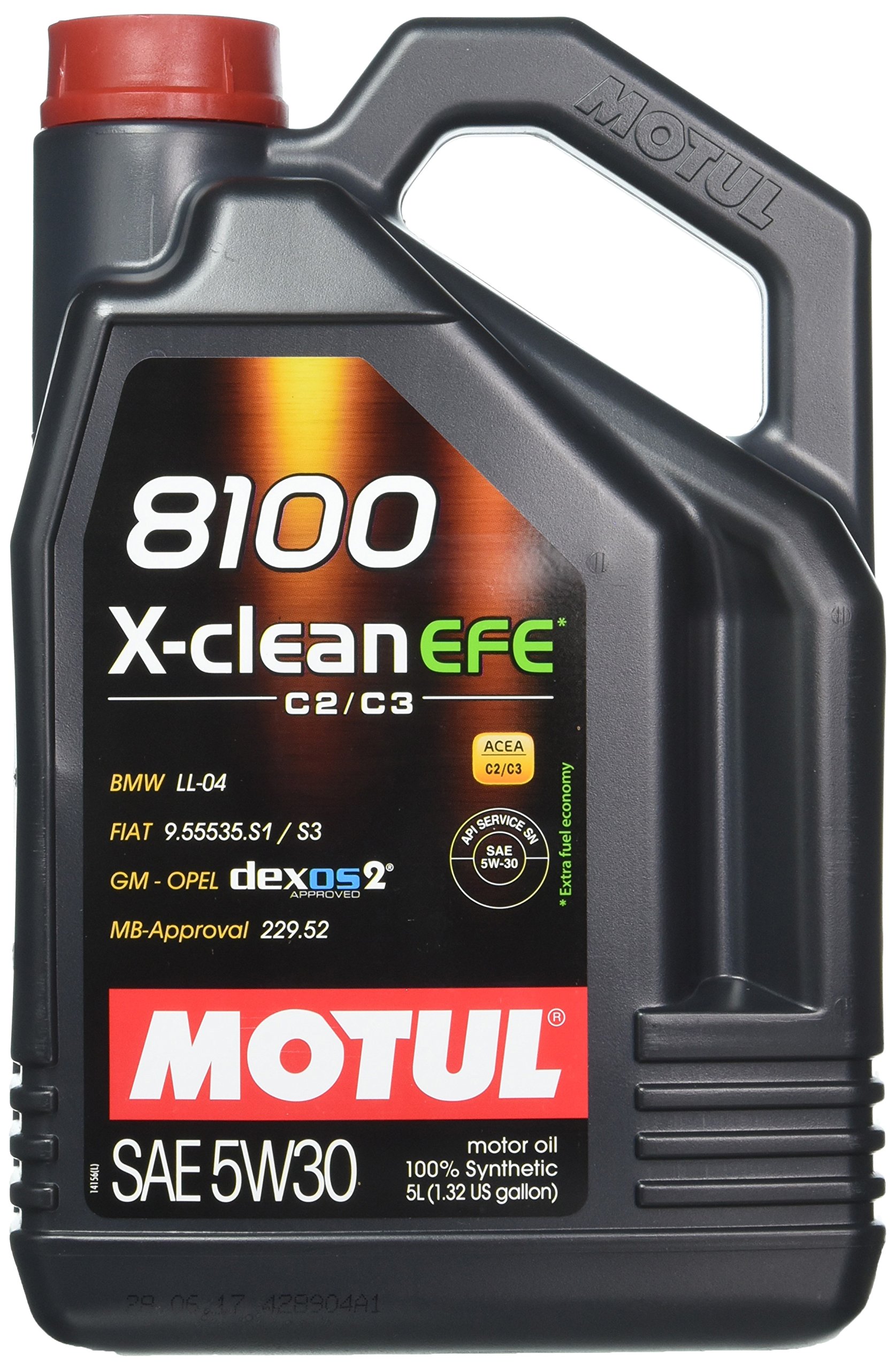 Motul 5W-30 XClean EFE - 15 Liters (3 X 5L) - Full Synthetic Engine Oil