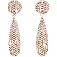 NLCAC Marquise Dangle Earrings Dual Marquise Chandelier Drop Earrings for Women