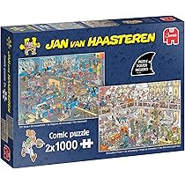 JAN VAN HAASTEREN 1000ピース ジグソーパズル2セット Amazon.com: Jan Van Haasteren DIY Shop & Renovation Project - 2 x