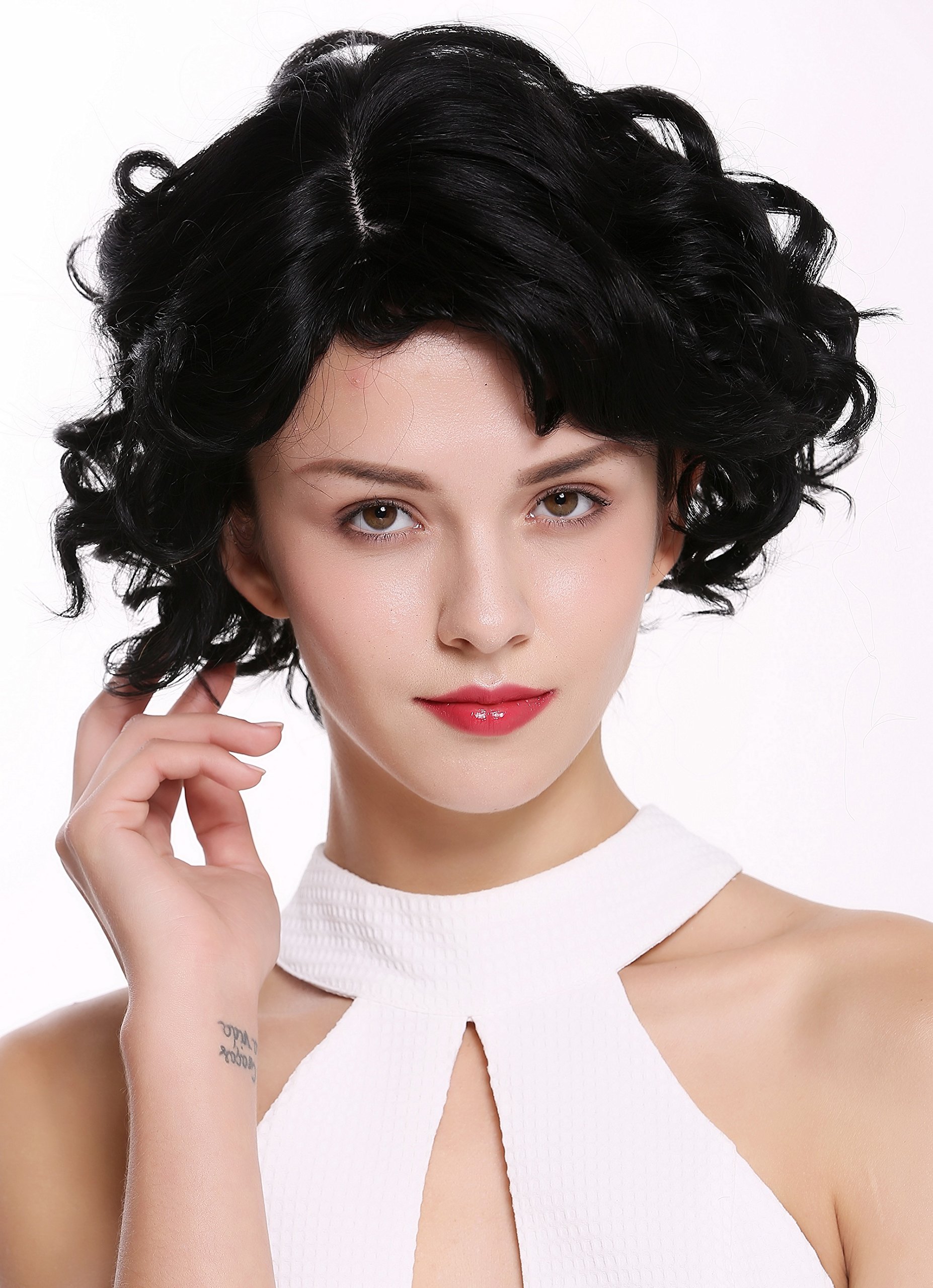 WIG ME UP - MINA-1 Lady Quality Wig short wild n wavy deep black