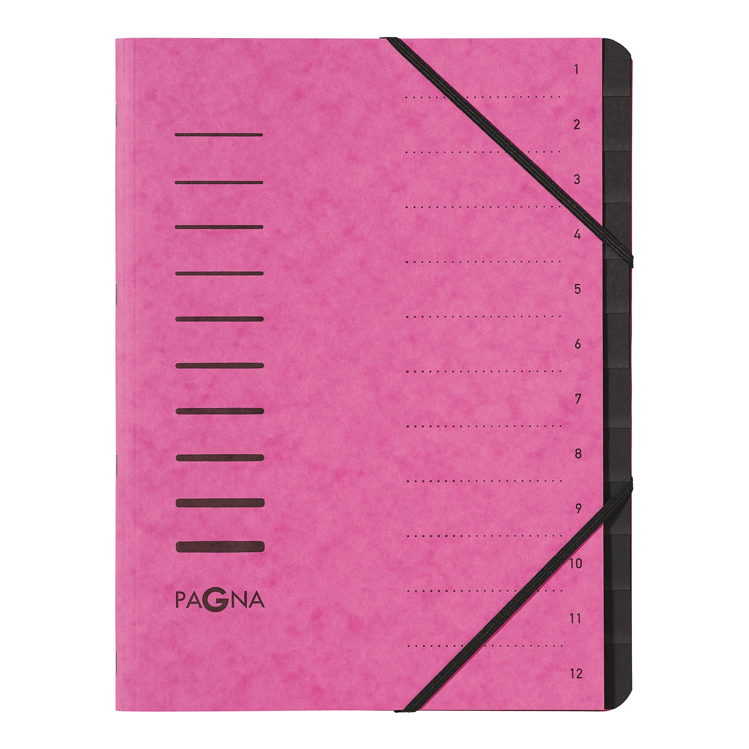 Pagna 40059-34 File Folder 12 Compartments Dark Pink