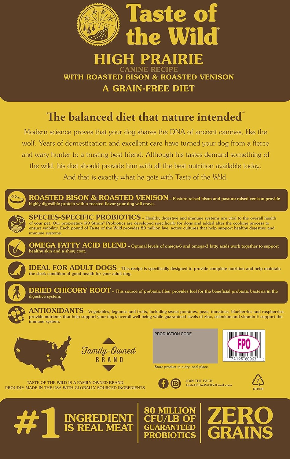 state of the wild dog food