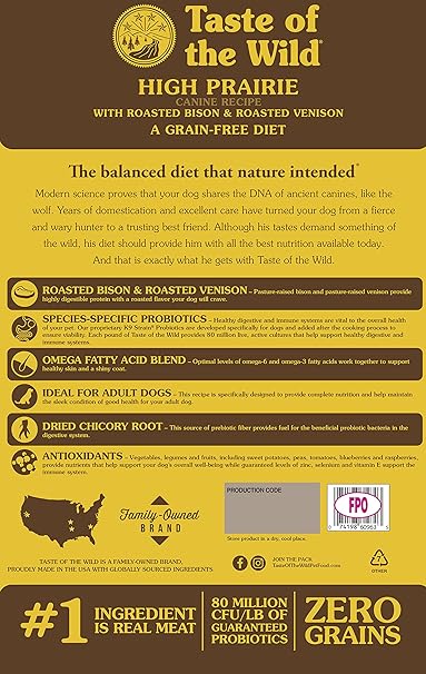 taste of the wild dog food for small dogs