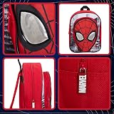 Marvel Spiderman Backpack for Boys Avengers Red Daypack with Reflective Eyes view 7