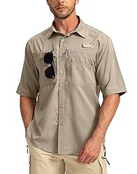 Men's Fishing Shirts with Zipper Pockets UPF