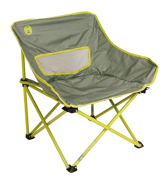 Coleman Campingstuhl Kickback, Leichter Klappstuhl mit stabilem Stahlgestell, Campingstuhl klappbar, Faltstuhl für Festivals,