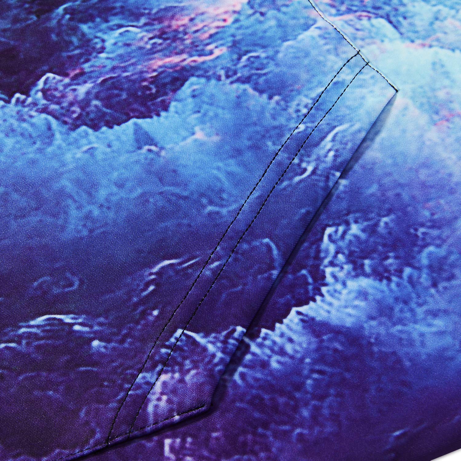 ALOOCA Women\'s Galaxy Nebula Sweatshirts Dress Casual Hoodie Dress with Kangaroo Pocket