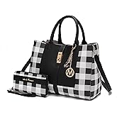 MKF Collection Satchel Bag & Wristlet Wallet for Women’s Crossbody Bag Tote Handbag Top-Handle Purse by Mia K