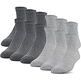 Gildan Men's Polyester Half Cushion Ankle Socks, 12-Pairs