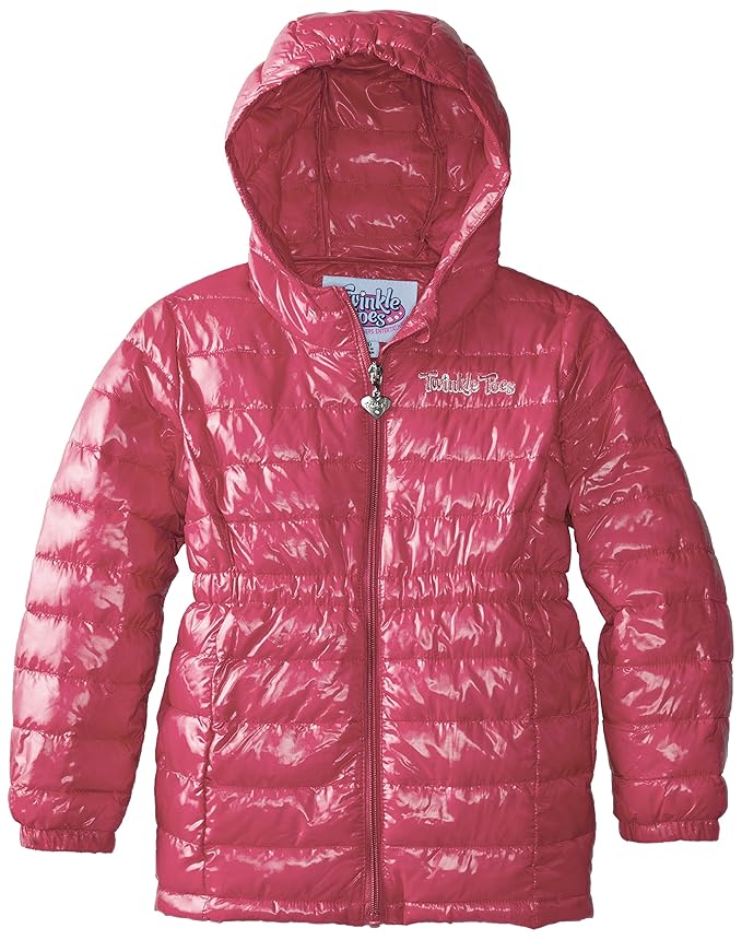 Buy Skechers Little Girls Lightweight Hooded Puffer Jacket, Hot Pink