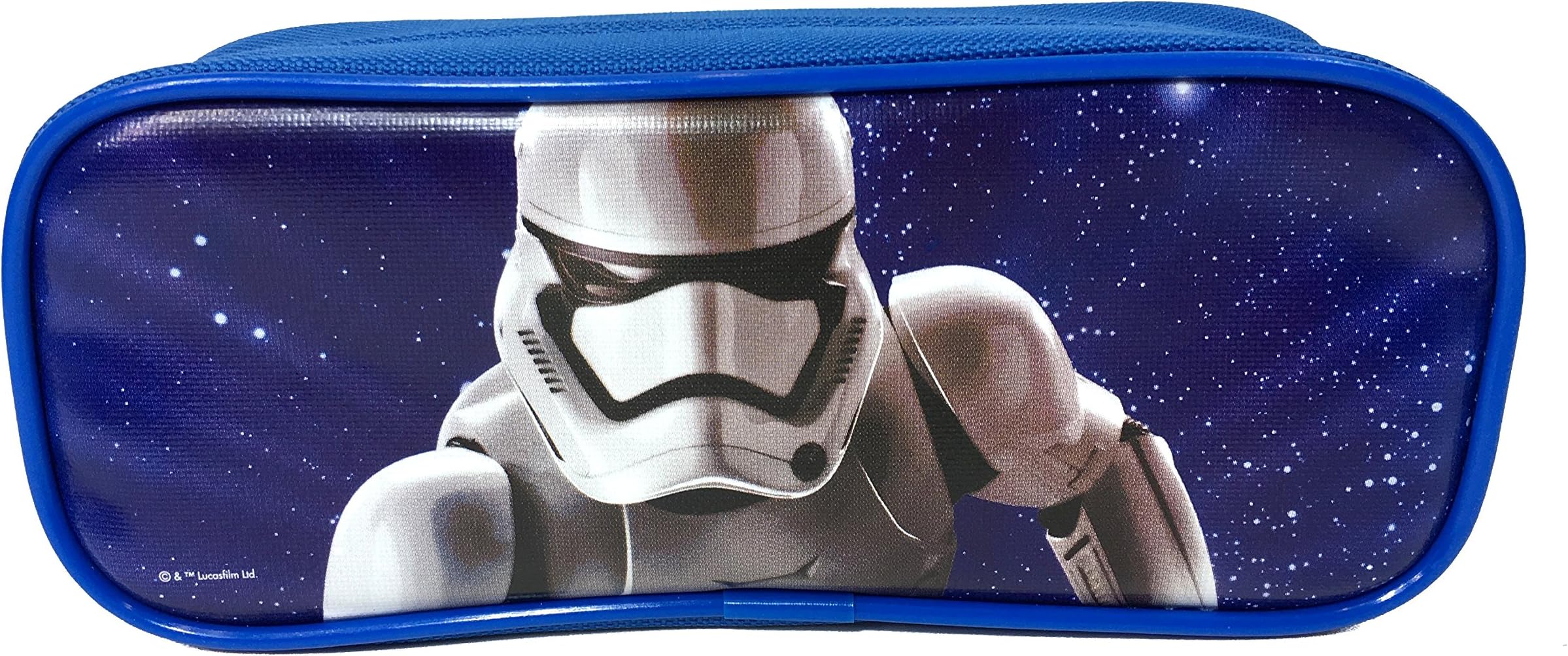 Disney STAR WARS "The Force Awaken" Blue Storm Trooper Pencil Case Pouch Bag