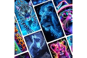 4K Neon Animal Wallpaper
