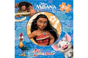 Disney Moana My First Puzzle Book - Jigsaw Puzzles for kids, 10-page board book, 5 puzzles to enjoy