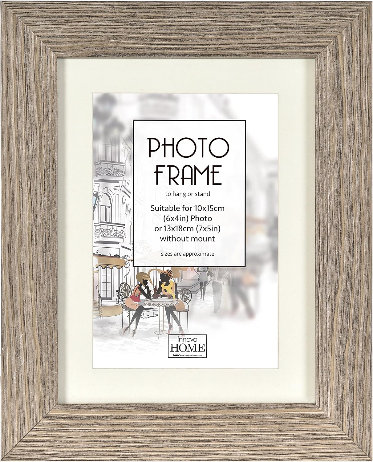 ByMoris Cornice Per Foto Personalizzata 36 X 50 Cm In Pino Bianco Con Vetro Acrilico Antiriflesso, Poster Puzzle Ritratto Cornici In Legno - 8