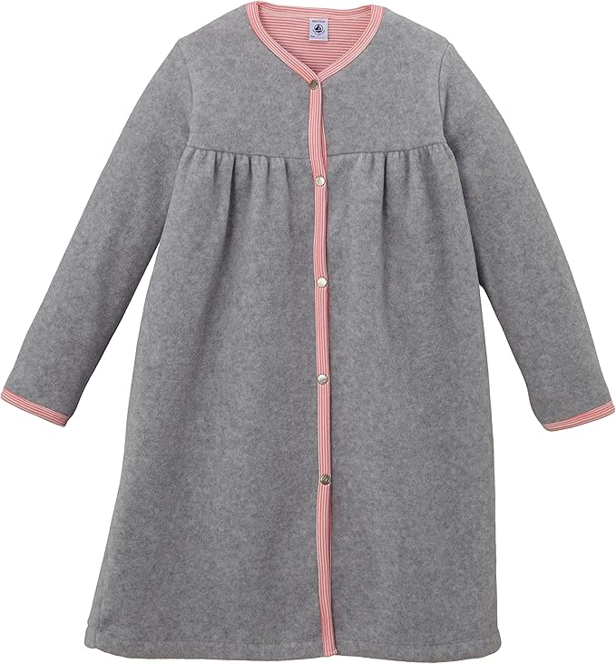 Petit Bateau Robe de Chambre Polaire Uni Fille Gris (Fumée) FR 4 ans (Taille Petit Bateau Robe de Chambre Polaire Uni Fille Gris (Fumée) FR 4 ans (Taille