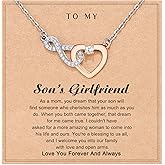 Shonyin Valentines Day Everlasting Heart Necklace for Women Girls Mother (Bonus) Daughter (Sons) Girlfriend Grandma Granddaughter Mother Daughter in Law Sister (in Law) Soulmate Wife Birthday Christmas Gifts