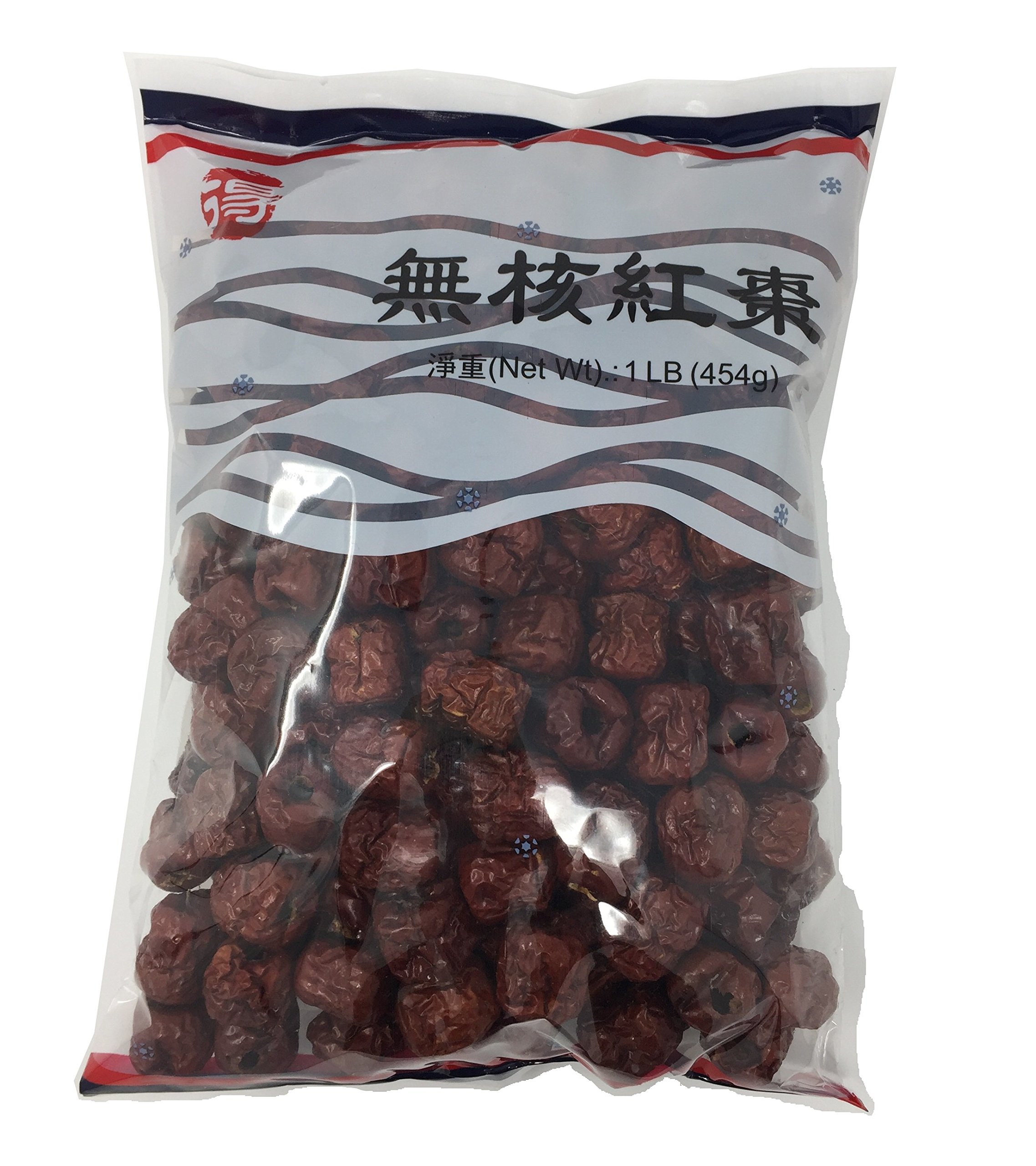 Dried Chinese Red Dates (Jujube) Hong Zao Herbal Healthy Foods (16 Oz