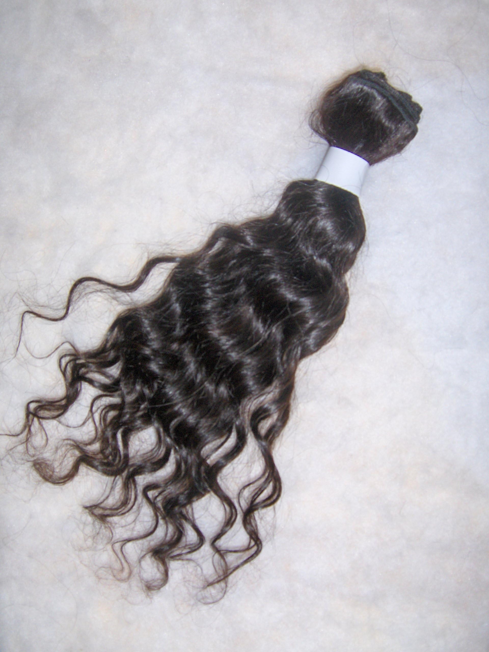 100% Virgin Brazilian Remy Human Hair Extensions - Weave Hair - 14" Curly