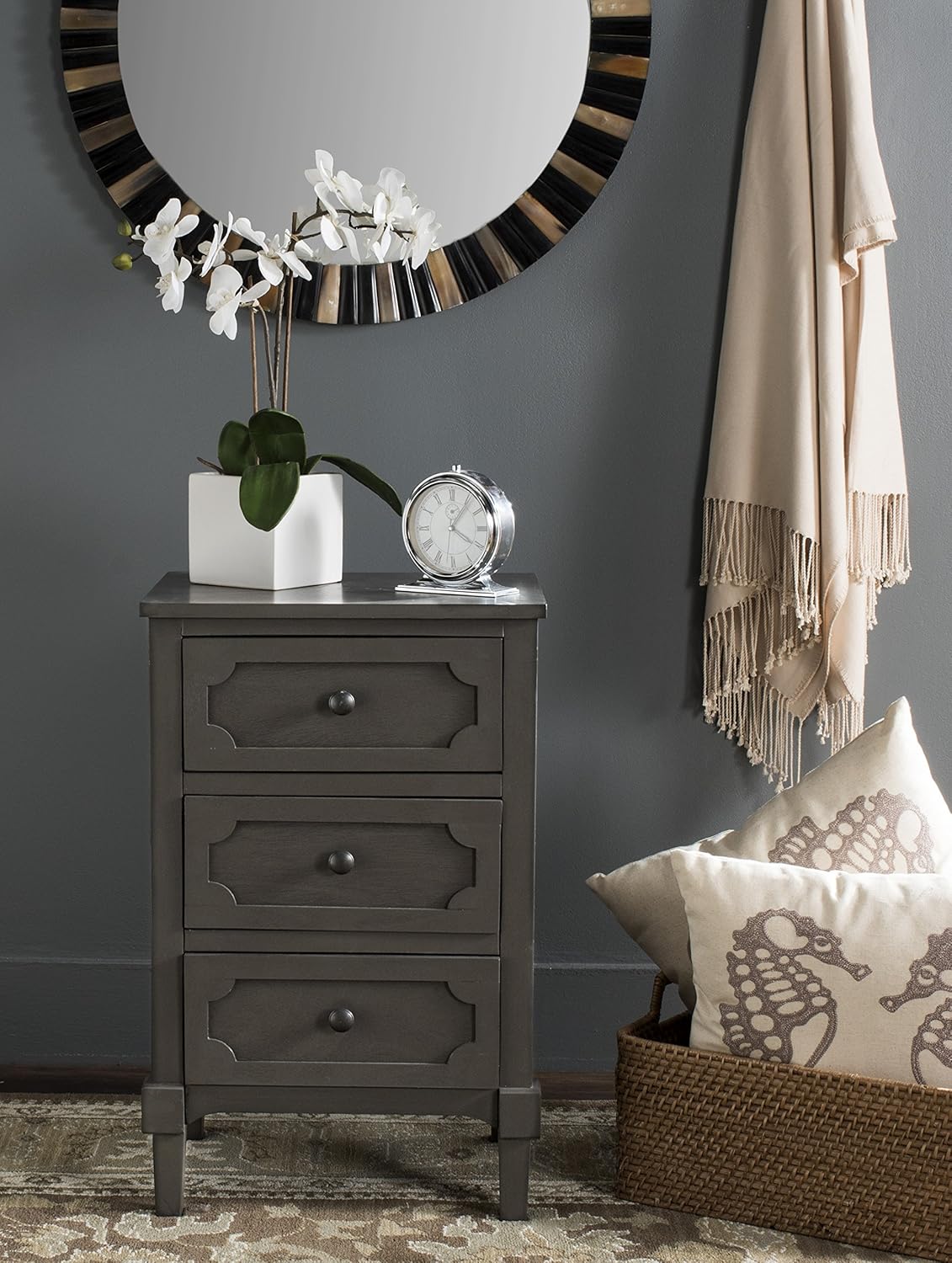 Safavieh American Homes Collection Rosaleen Grey Side Chest: Home & Kitchen