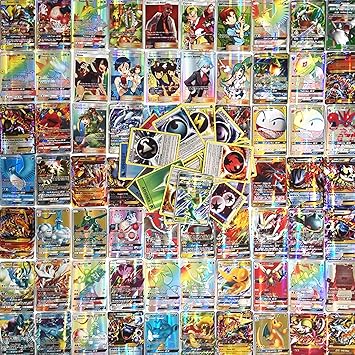 Blesser Pokemon Carte Gx 100 Pcs Jeu De Carte Pokemon 50 Gx 10 Trainer Energie Mega Ex Carte Pokemon Escouade Pour Enfant Cadeau Anniversaire Amazon Fr Jeux Et Jouets
