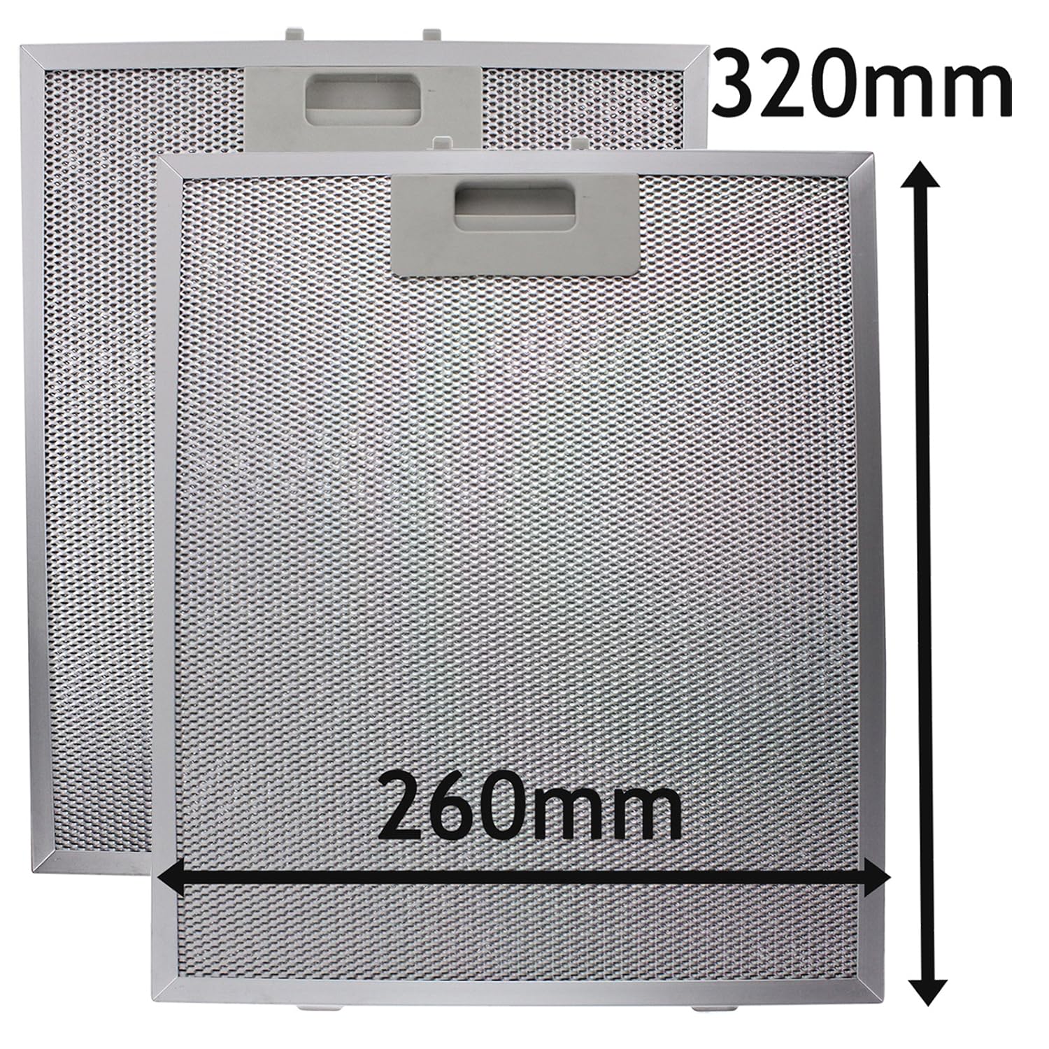 SPARES2GO Metal Mesh Filter for Matsui Cooker Hood/Extractor Fan Vent