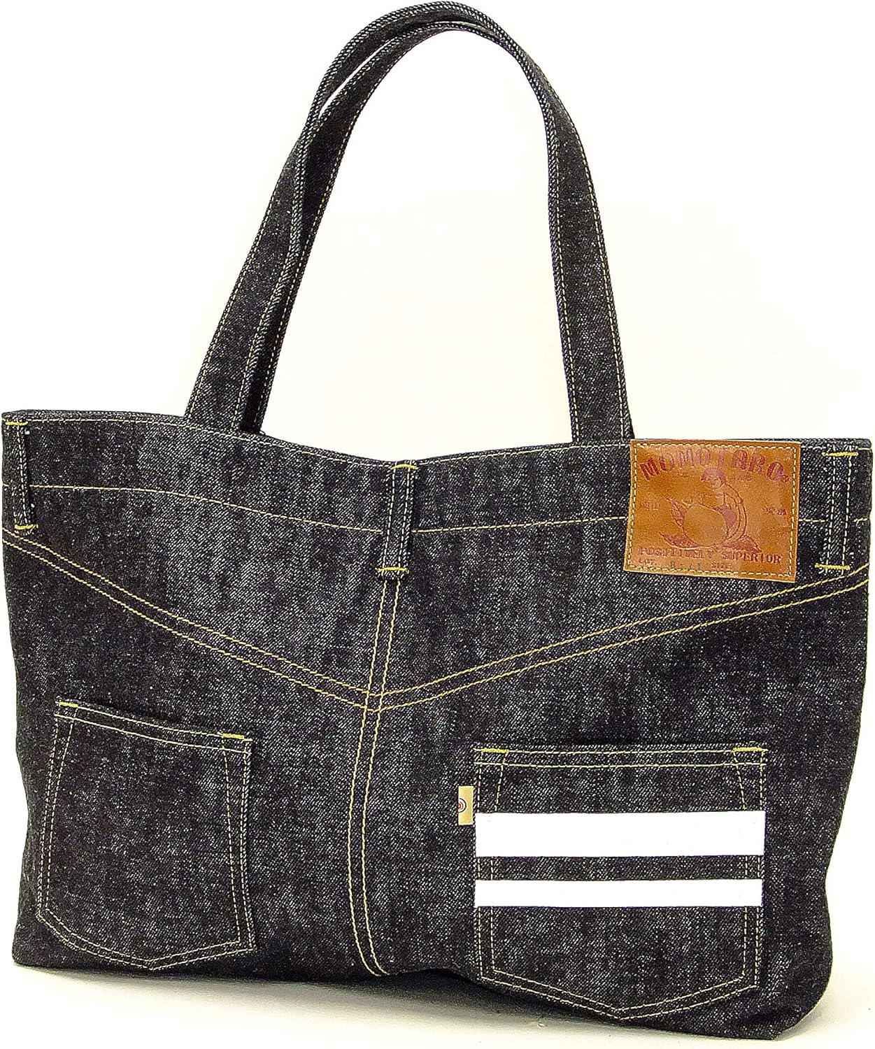 Amazon 桃太郎ジーンズ B 11 S 出陣デニムバッグ メンズ トートバッグ 鞄 フリーサイズ Momotaro Jeans 桃太郎ジーンズ トートバッグ