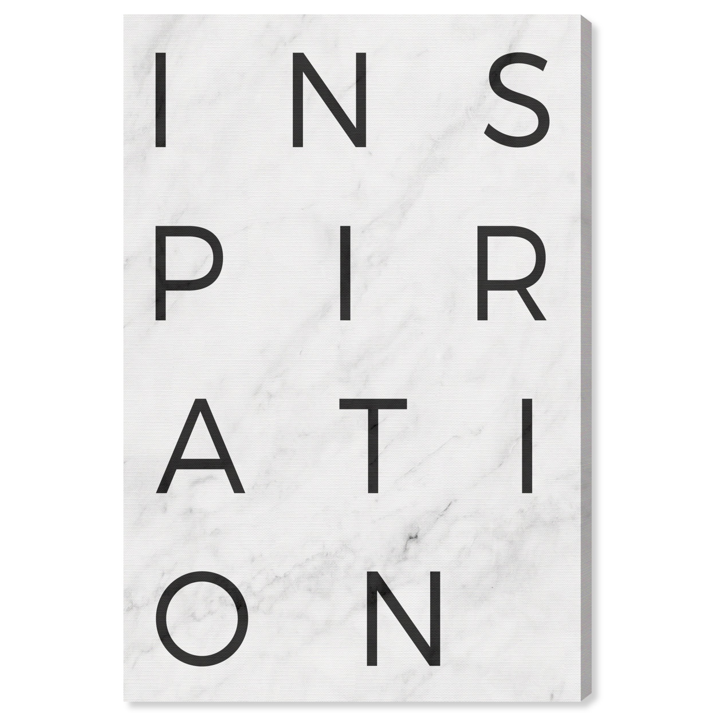 Photo 1 of ***FACTORY SEALED***Oliver Gal Inspiration Minimalist Marble Paper' Contemporary Canvas Wall Art Print for Home Decor, 24" x 36", White