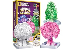 BLUE MARBLE National Geographic Craft Kits for Kids - Crystal Growing Kit - Grow a Crystal Garden in Just 6 Hours, Educational Craft Includes Art Project, Geode, STEM Arts and Crafts for Girls (Amazon Exclusive)