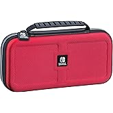RDS – Officially Licensed Nintendo Switch Deluxe OLED, Nintendo Switch, & Switch Lite Game Traveler Case - Purple Ballistic Nylon, Viewing Stand, & Bonus Game Cases, #1 Selling Case in USA