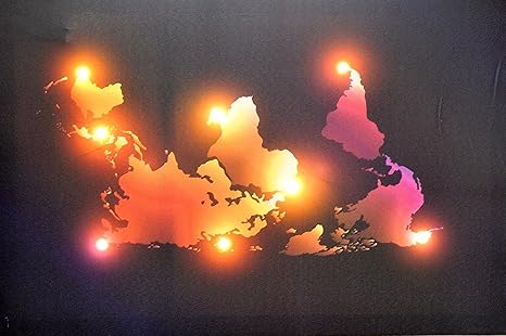 Tinas Collection Leuchtbild XXL 60 x 40 cm, Wandbild mit LED Beleuchtung, Bild mit LED Leuchten integriert, Dekoration für Da