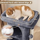 Yaheetech 59cm Basic Cat Tree Tower with Perches Condo and Ball Dark Grey view 2