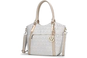 MKF Collection Tote Satchel Handbag for Women: PU Leather Shoulder Bag – Top-Handle Purse, Ladies Pocketbook By Mia K