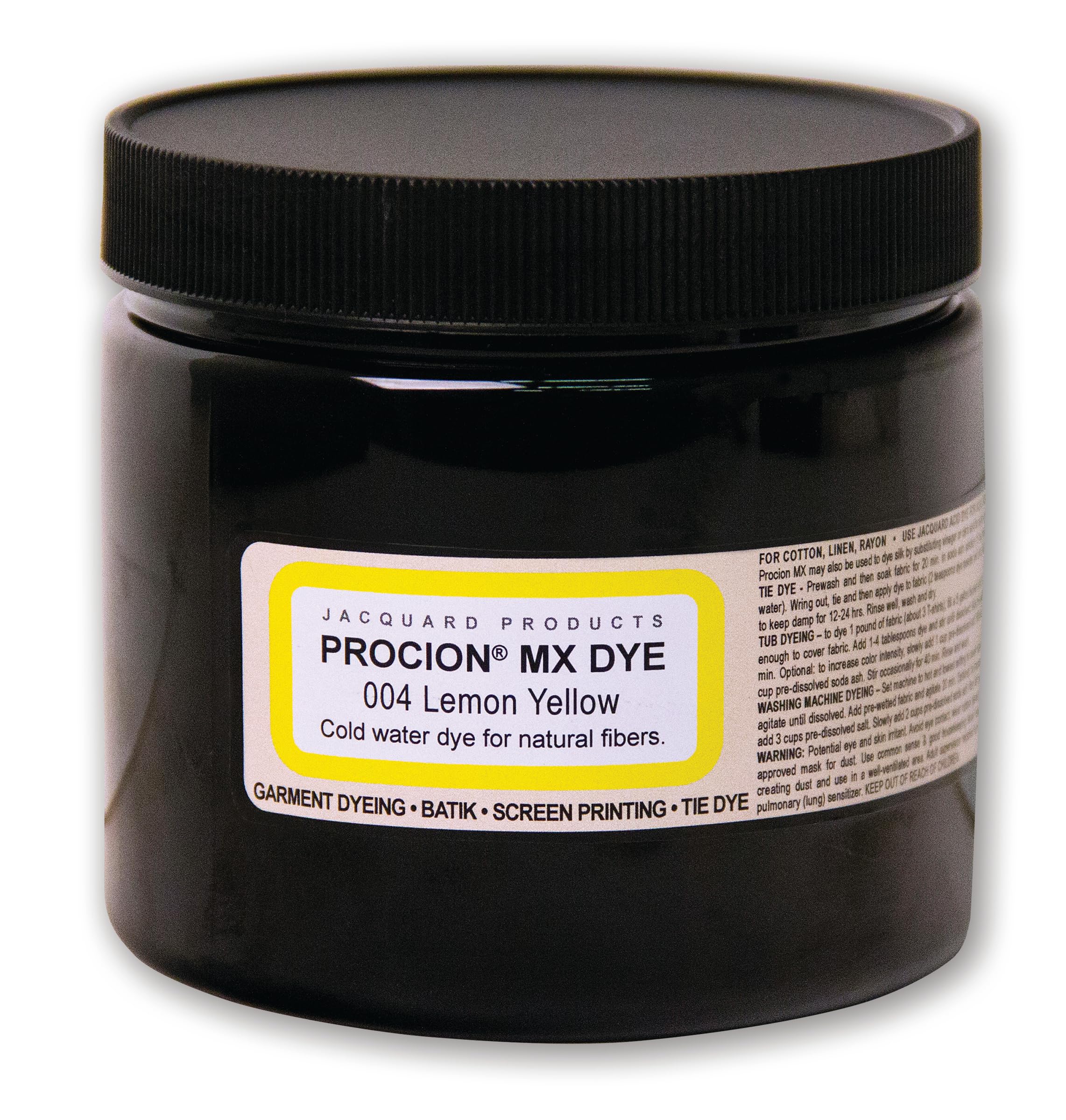 Jacquard Procion MX Tie Dye Powder Lemon Yellow, 8