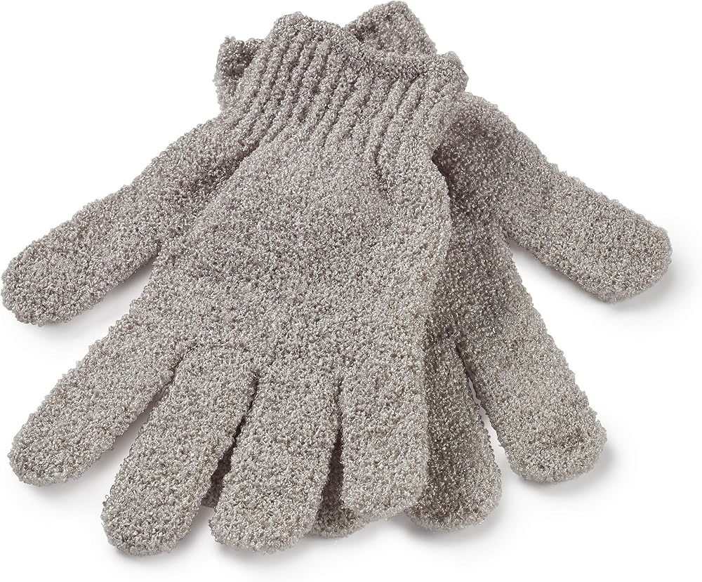 Manicare Exfoliating Gloves Loofah Shower Bath Mitt One Size