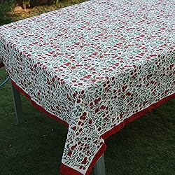 Ridhi Garnet Red and Emerald Green Indian Floral