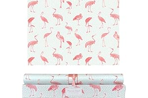 Merriton Scented Drawer Liners for Dresser Fragrant Paper Liner for Drawers Cabinet Shelf Linen Closet and Kitchen Scent Liners Non Adhesive (Flamingo Island)