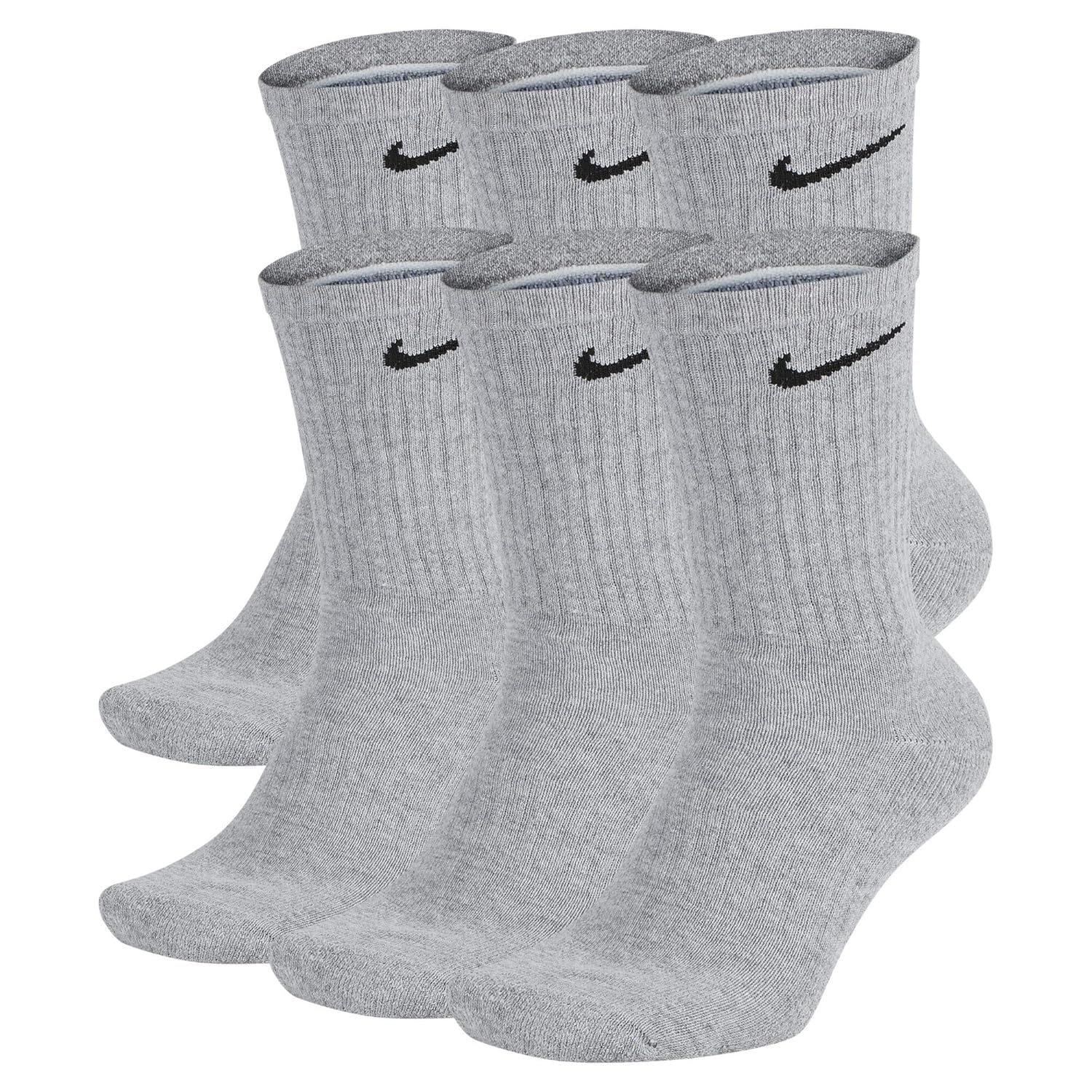 Nike Everyday Cushion Crew Socks, Unisex Nike Socks, Dark Grey Heather