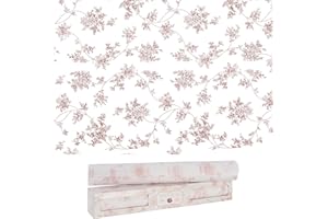 Scentennials Island Gardenia Scented Drawer Liners - (16.5 x 22 Inch) Charming Floral Print - Premium Quality Shelf Liner Sheets - Ideal for Kitchen, Drawer & Closet, Non-Adhesive Design